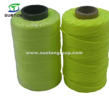 Green High Tenacity PE/PP/Polyester/Nylon Plastic Twisted/Braided Multi-Filament/Baler/Thread/Packing Line/Fishing Net Twine 210d/380d by Spool/Reel/Bobbin/Hank
